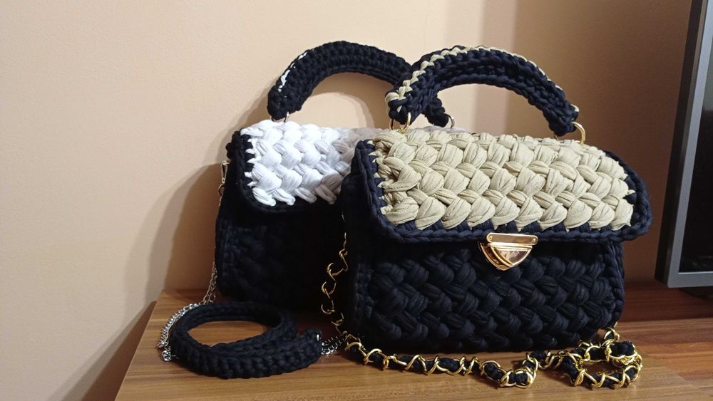 Дамски чанти ръчно плетени