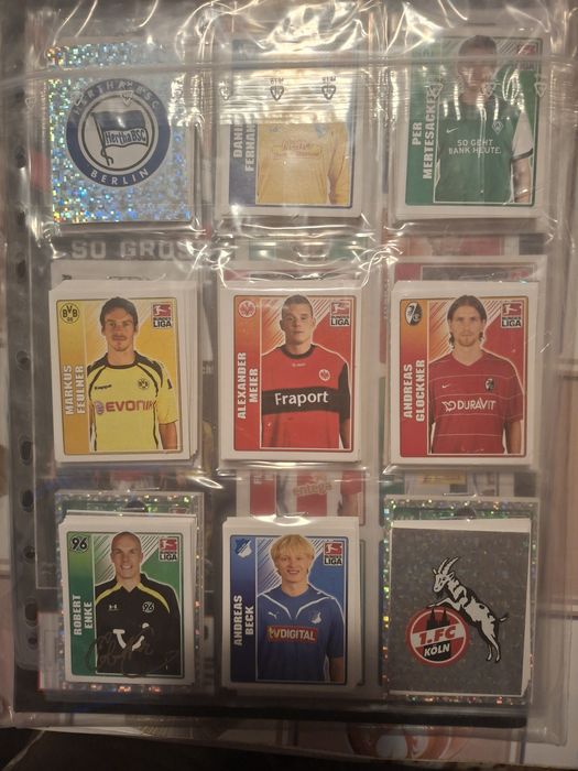 Panini Album gol nou plus set complet de stickere Topps Bundesliga 2009-2010