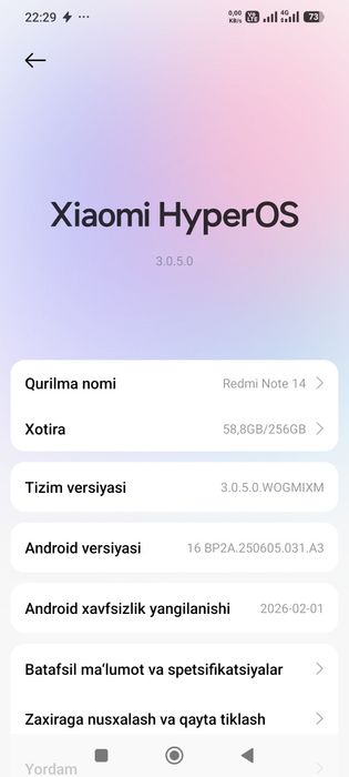 Redmi Not 14 _8/256GB