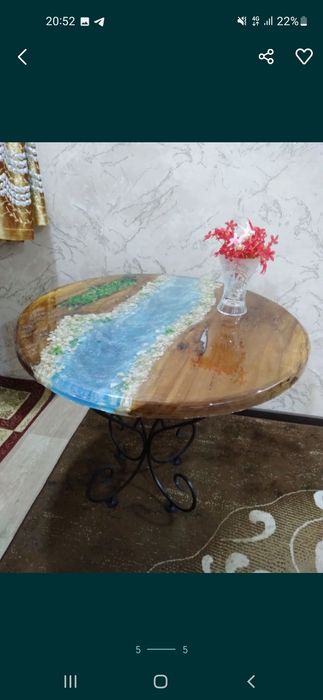 Epoksid stol, эпоксидные  стол