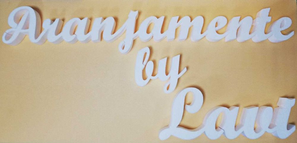 Nume personalizat din polistiren