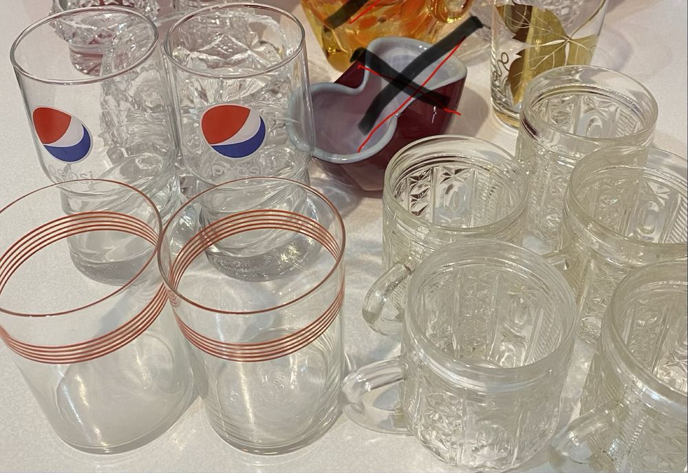 Продам посуду: хрусталь, стекло, фарфор, мелалл