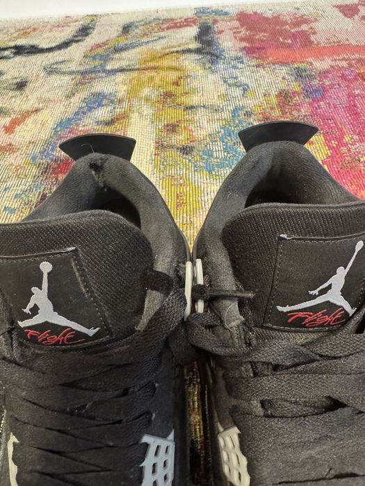 Jordan 4 Black Canvas