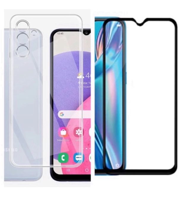 Samsung A05/A05S/A06/A16/A15/A25/A26 Husa Slim Silicon+Folie Sticla 5D
