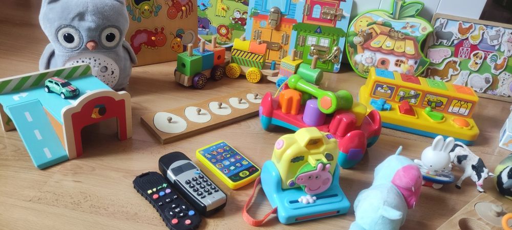 Образователни,музикални, монтесори играчки 3+ мес -2 год.