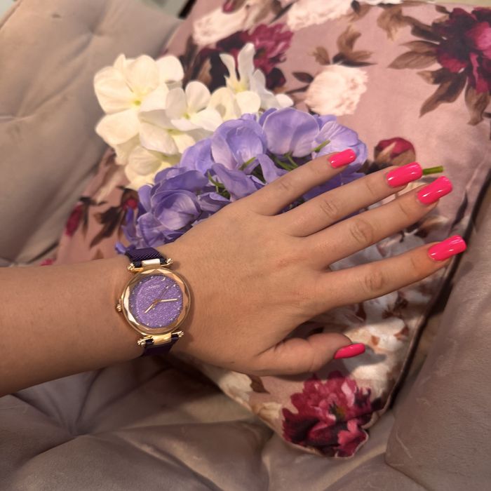 Дамски лилав чаковник със регулираща каишка