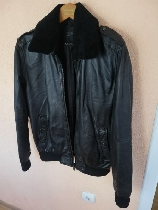 Geaca piele bărbati Zara Man M