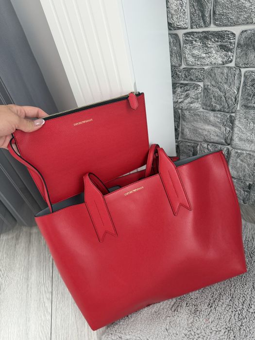 Дамска червена чанта Armani