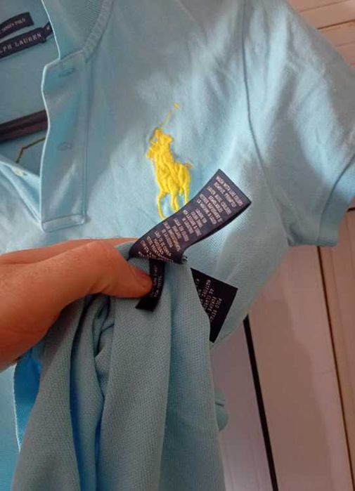 Оригинална дамска фланелка с яка Polo Ralph Lauren