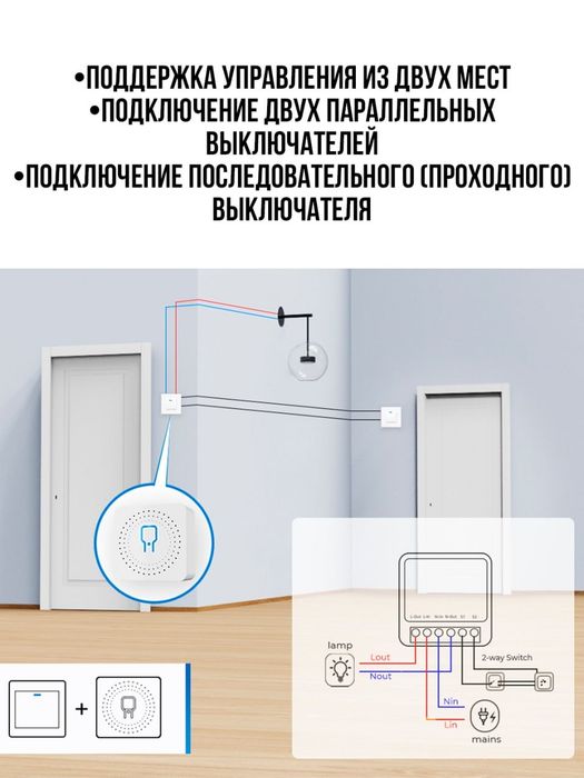 Умный реле tuya одноканальный
