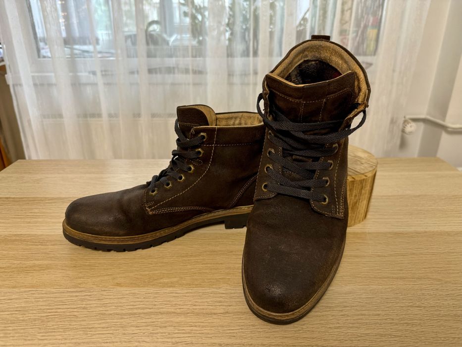 Ghete (toamna/iarna) piele intoarsa - barbat - marime 42