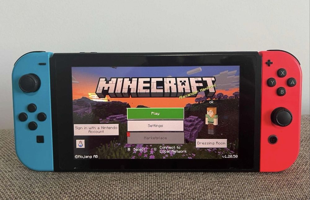 Consola gaming nintendo switch , modat cu 50 jocuri , pachet full