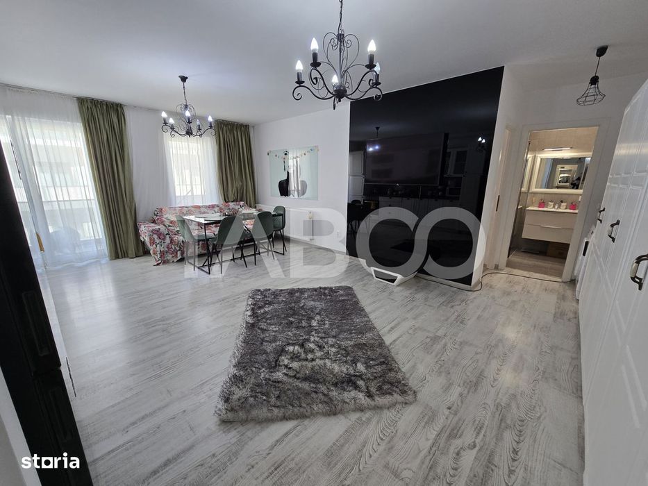 Apartament decomandat 3 camere 2 bai balcon lift City Residence Sibiu
