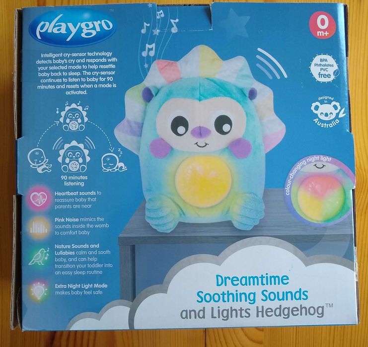 Playgro Играчка таралеж "Време е за сън"