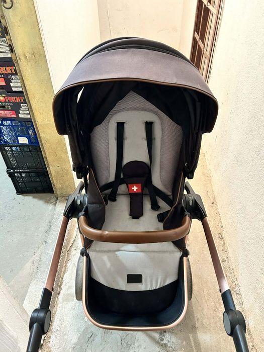 Бебешка количка Barron, кош за кола, зимен и летен кош