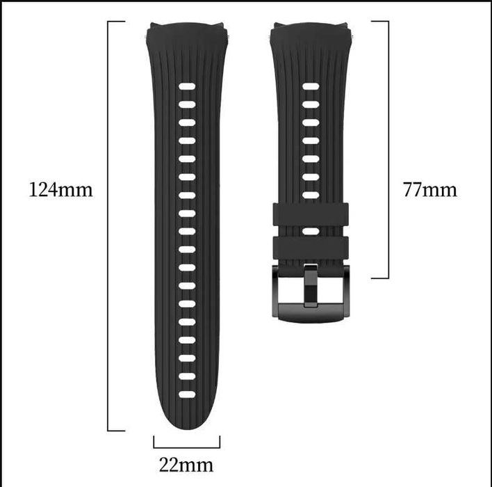 Curea silicon dedicata Huawei Watch4Pro,Watch5(46 mm)GT5 Pro - 22 mm
