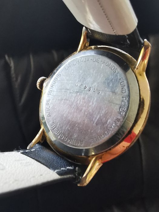 Ceas Alben De Luxe Jumbo - Manual, 37 mm-Funcționează Excelent!