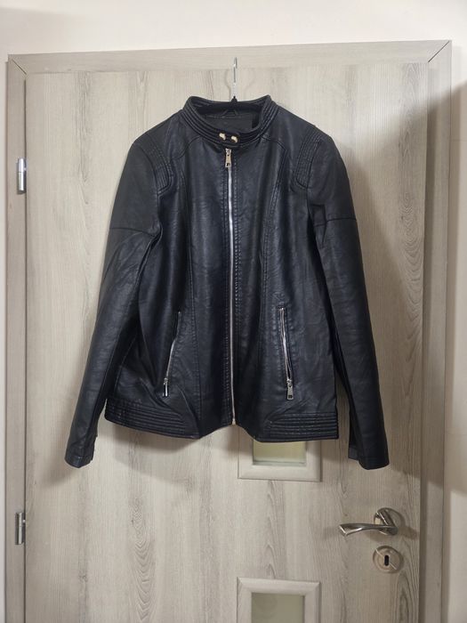 Чисто ново дамско кожено яке от еко кожа размер ХЛ