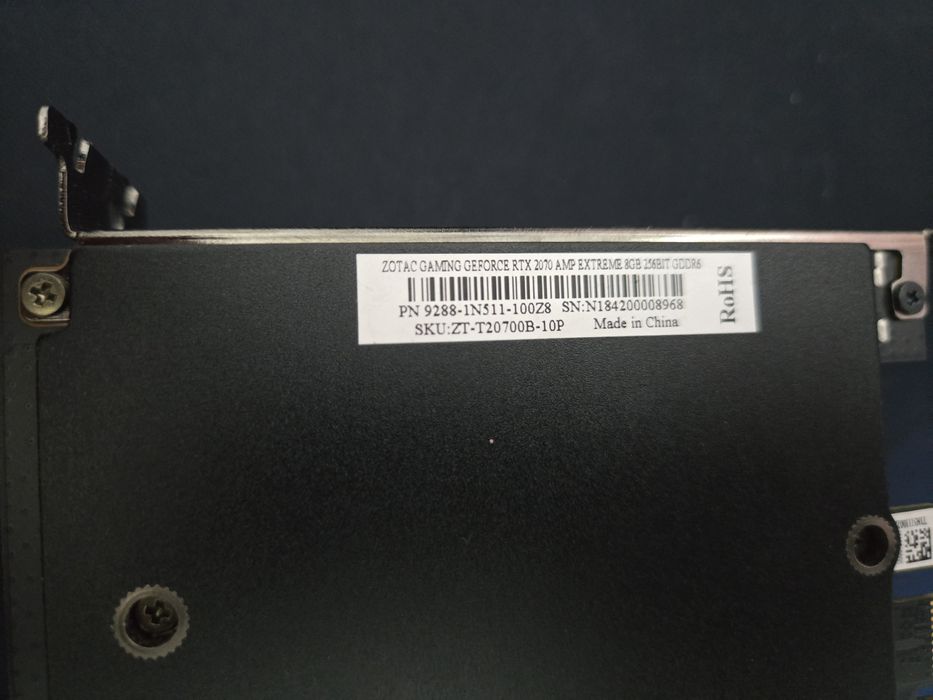 placa video zotac rtx 2070 amp extreme 8gb DEFECT