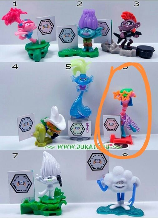 Киндер игрушки из разных серий