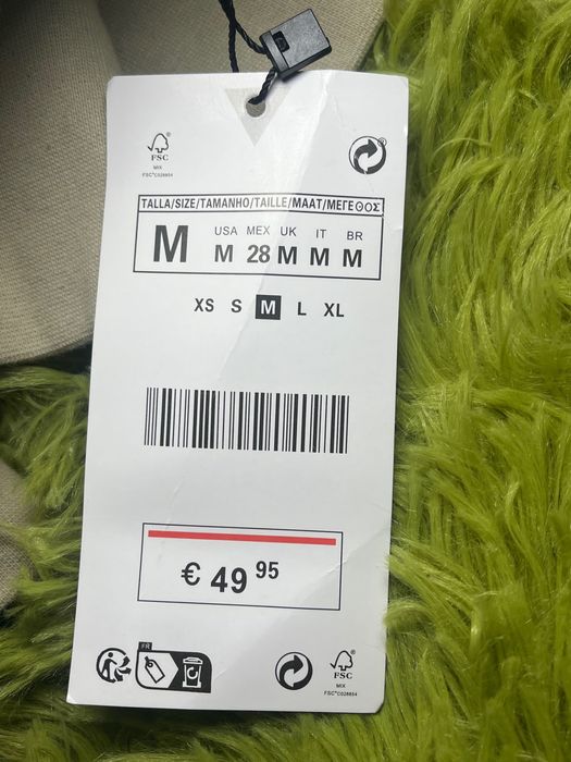 НОВ! Пуловер ZARA 1/4 с цип