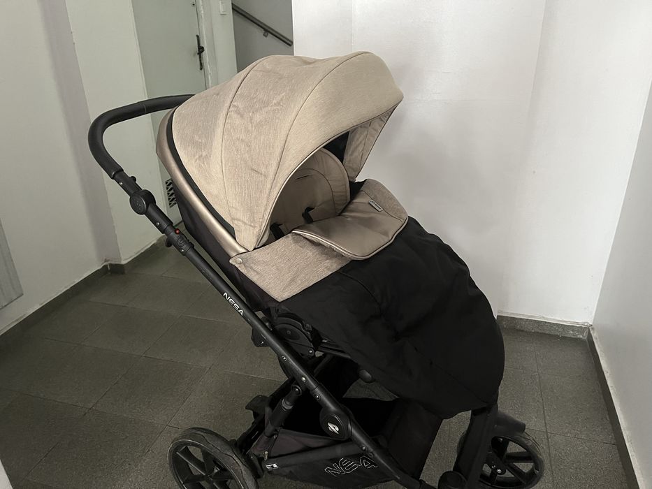 Бебешка количка 2 в 1 Riko Nesa (цвят Pearl Pink / Beige)