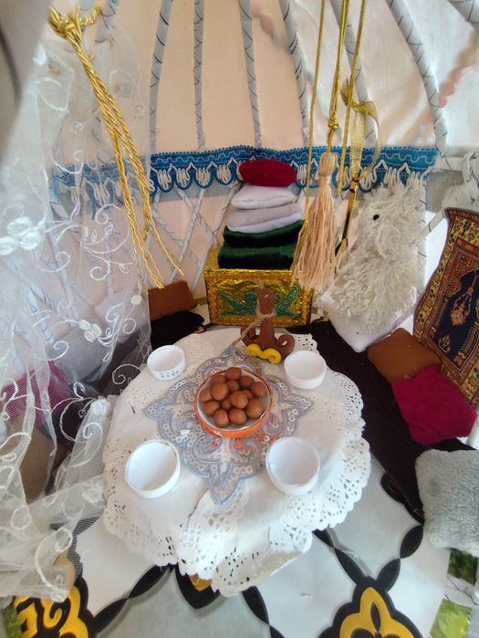 Макет юрты диаметр 38см