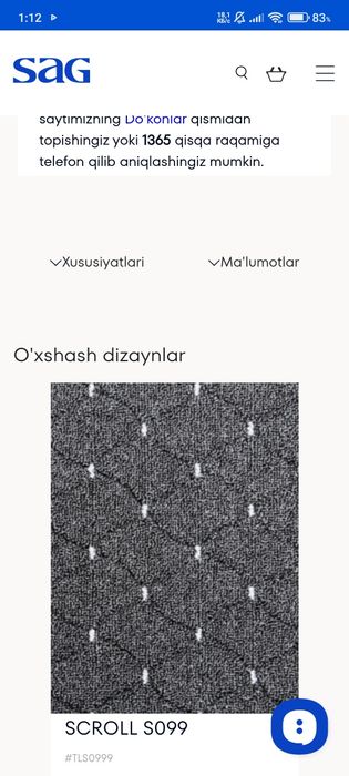 SAG kovralinlar mexmonxona ofislar uchun