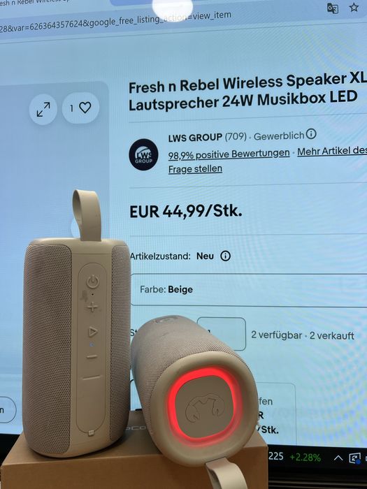 Set 2 Boxe Portabile Fresh 'n Rebel