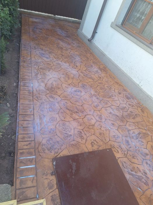 Ieftin și unic beton amprentat/elicopterizat