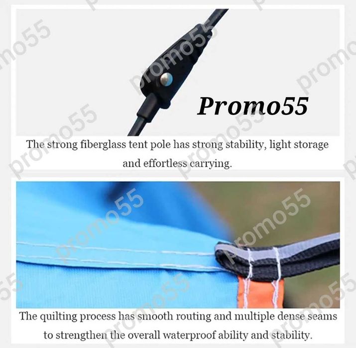 Автоматична палатка за къмпинг, палатка за 2–3 души 200х150х110см.