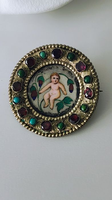 Brosa antica argint perioada victoriana