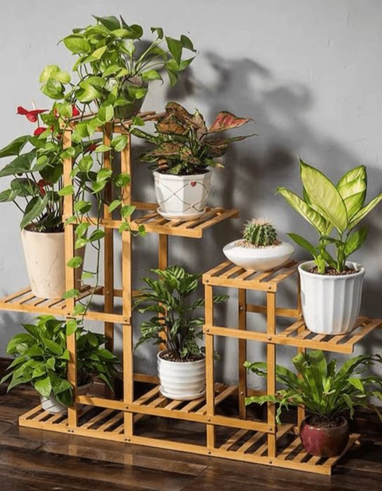 Suport ghiveci flori Tabia, bambus