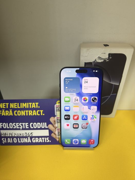Iphone 16 pro max 256 gb 86% bateria