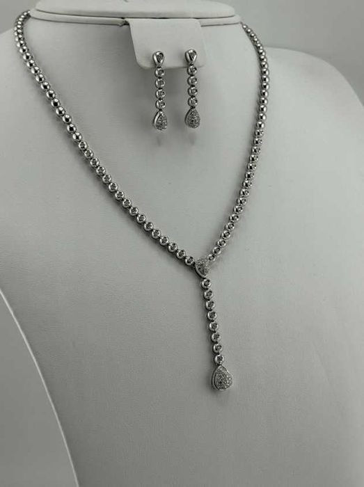 Комплект Damiani с бриллиантами- Колье и серьги