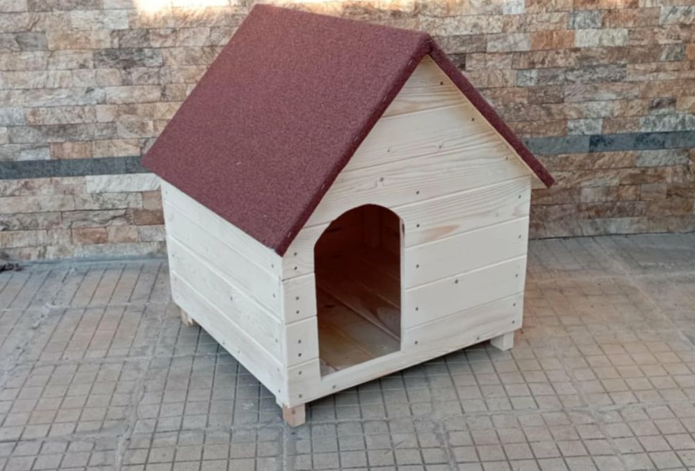 Дървена къща за кучета за средни породи къща за куче кучешка колиба