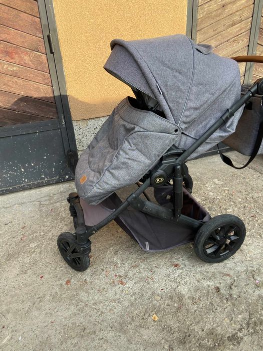 Количка Kinderkraft 3in1 зимен кош, летен кош и столче за кола