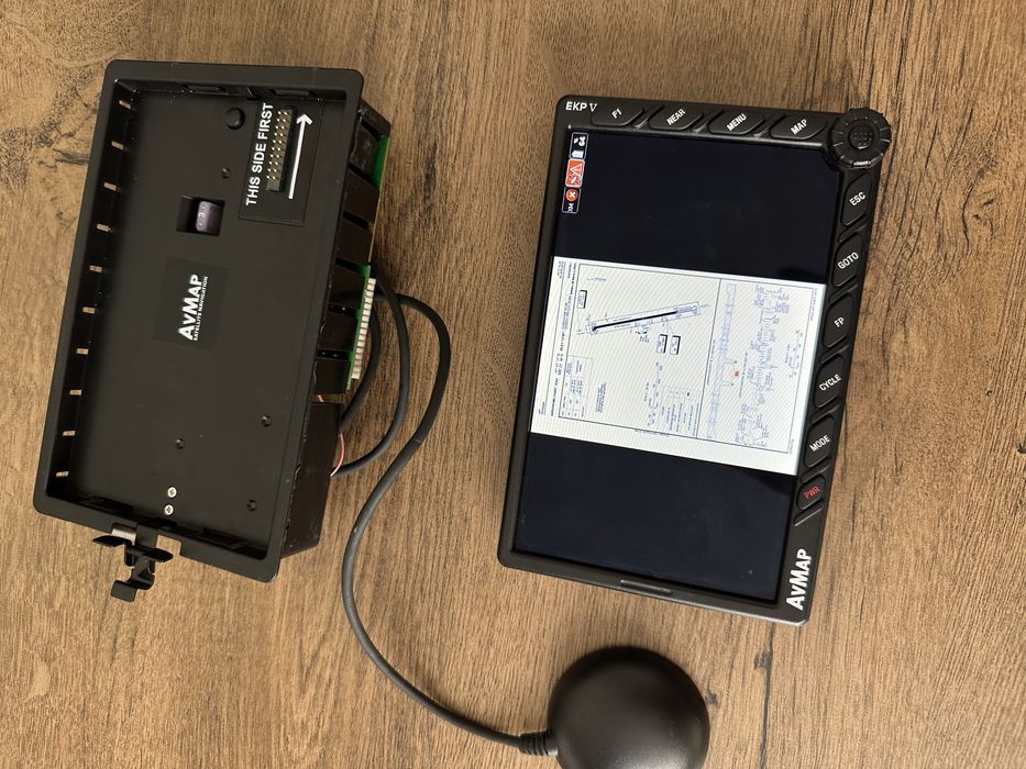 Gps aviatie, avion, AvMap EKP V, pachet full, cockpit dock, antena GPS
