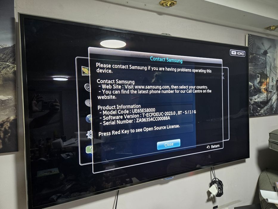 Vând Tv Samsung UE65ES8000