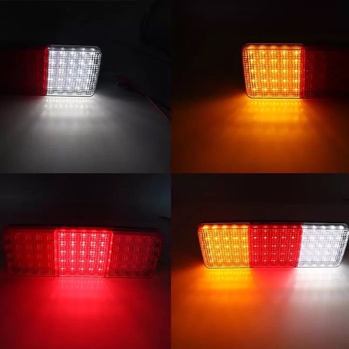 Комплект 2 Броя Диодни стопове за ремарке, Стопове за платформи, Диодн