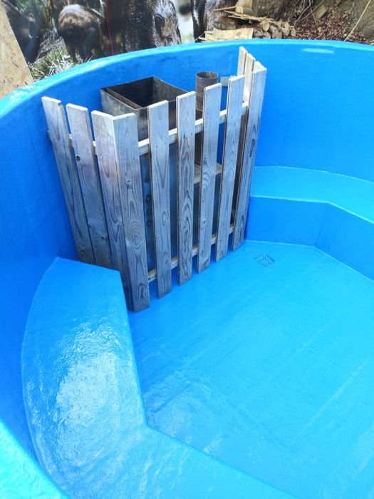 Ciubăr din lemn - Hidroizolare cu fibră de sticlă