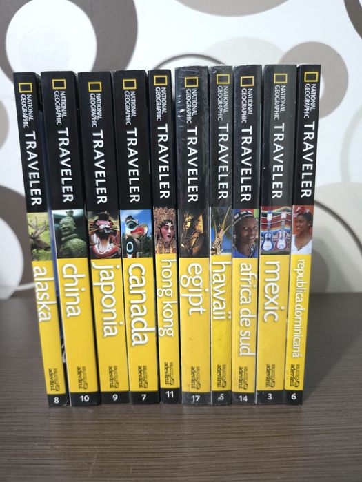 Set 10 cărți National Geographic Traveler – ghiduri turistice (Egipt,