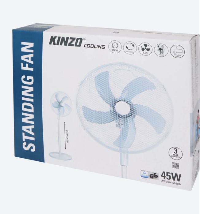 Ventilator Kinzo Ø 40 cm | 45 de wați | 3 viteze