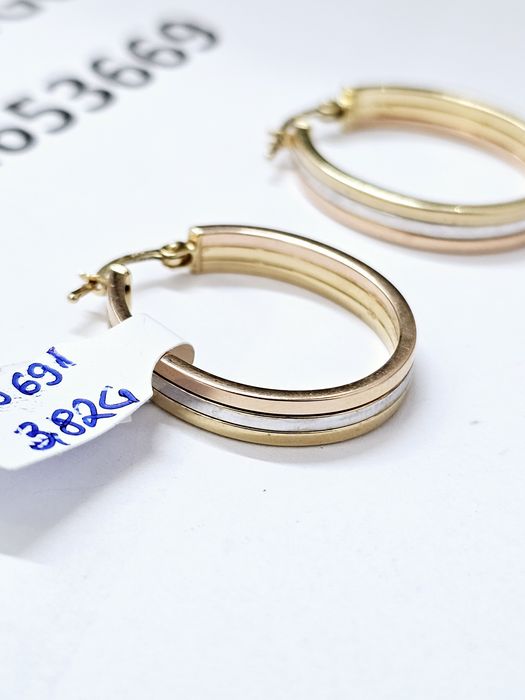 Vand cercei din aur 14 k 3.82 g cod 691