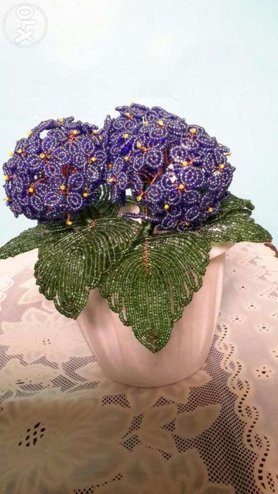 Гортензия из бисера