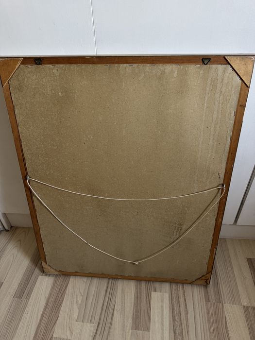 Ръчно изработен гоблен с цветя в рамка – 78x65,5 см