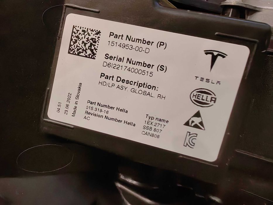 Фар за Tesla Model 3 / Y / Фар за Tesla Модел 3 / У