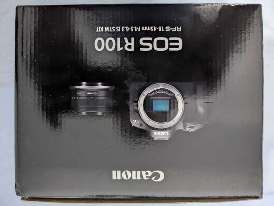 Aparat foto Mirrorless Canon EOS R100 + RF-S 18-45mm f/4.5-6.3 IS STM