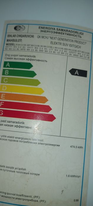 Бойлер Лидер 80 л б/у