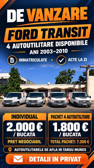 Vând autoutilitare Ford Transit